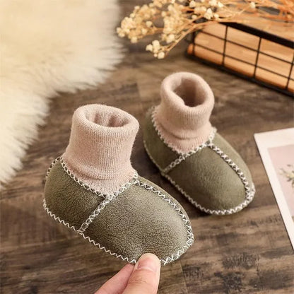 Warm Fur Baby Sock Shoes